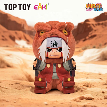 New TOPTOY Eaki Naruto V3 Kitten Land Series Blind Box Pajamars Plush Vinyl Doll Action Figures Neji Hyuga Gaara Surprise Toys