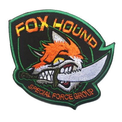 Metal Gear Solid MGS 5 Diamond Dogs Special Force Group Ghost Embroidered Patch Stripes sticker for clothing Patches