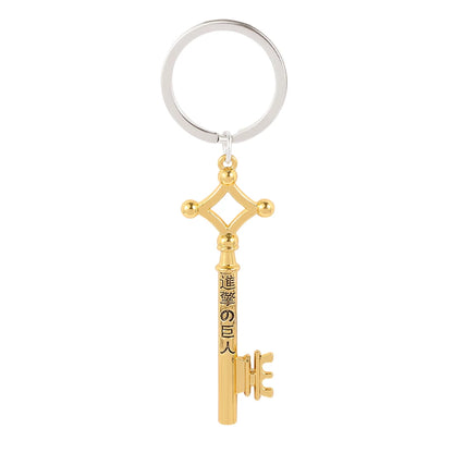 Fashion Vintage Anime chaveiro Cosplay Gifts Attack On Titan Keychain Eren Yeager Shingeki No Kyojin Keyrings Key Chains