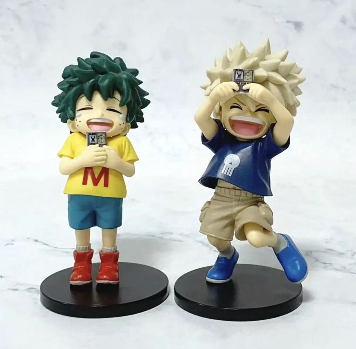 In Stock Gift My Hero Academia Childhood Izuku Midoriya / Childhood Katsuki Bakugo Figure Model Decoration Doll