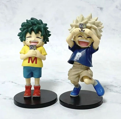 In Stock Gift My Hero Academia Childhood Izuku Midoriya / Childhood Katsuki Bakugo Figure Model Decoration Doll