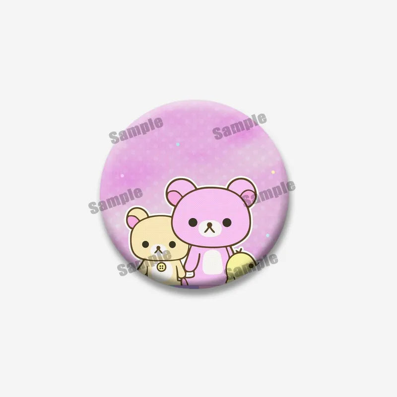 Rilakkuma Bear Badge Pin