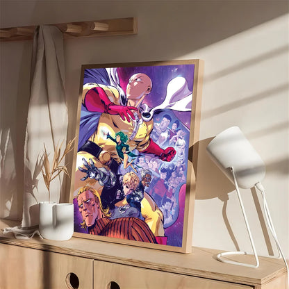 One Punch Man Saitama Wall Poster