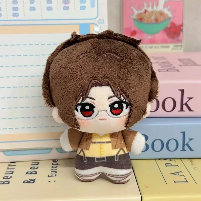 10CM Cute Cartoon Game Anime Attack on Titan Plush Toys Soft Anime Figure Character Peripheral Merchand Keychain Lover Kid Gifts