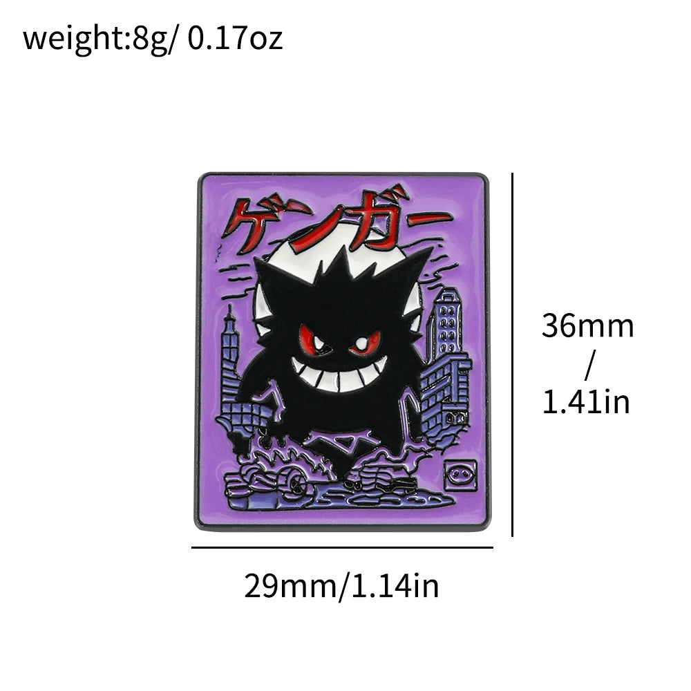 Pokemon Gengar Enamel Lapel Pin