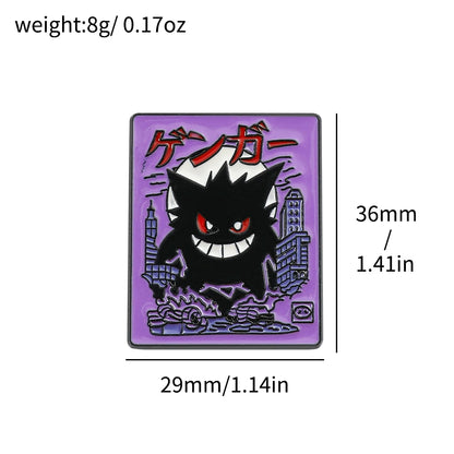 Pokemon Gengar Enamel Lapel Pin