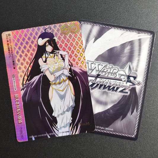  Proxy Weiss Schwarz Card Albedo Overlord The Sacred Kingdom OVL/SE51-61A AGR Foil & Signed Japanese Anime TCG Card