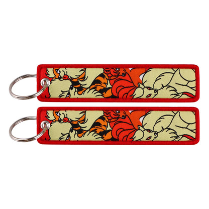 Anime Game Embroidery Keychain