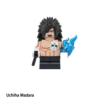 Anime Naruto Sasuke Uchiha Itachi Kakashi Jiraiya Tsunade Obito Indora Mini Blocks Figure WM6155 WM6154 WM6153 Collectible