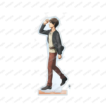 Attack On Titan Eren Jaeger Mikasa Ackerman Levi Ackerman Acrylic Figure Display Cartoon Stand Model Plate Accessories Keychain