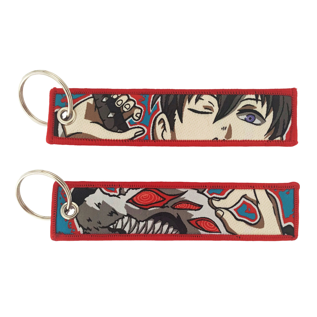 Anime Girls Embroidery Keychain