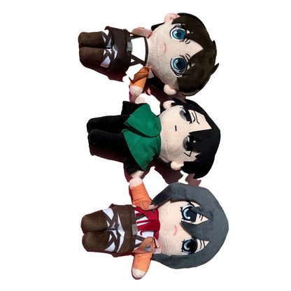 20Cm Anime Attack on Titan Plush Toys Doll Kawaii  Cute Soft Stuffed Plush Pillow Levi Eren Mikasa Stuffed Doll Gifts For Kids