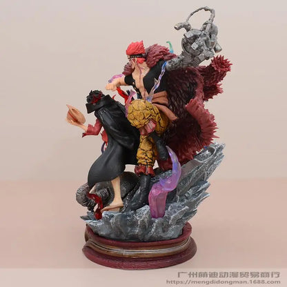 One Piece Lx Three Captains Statue - Wano Arc Luffy, Kid & Law Gk Model, Anime Collectible Gift