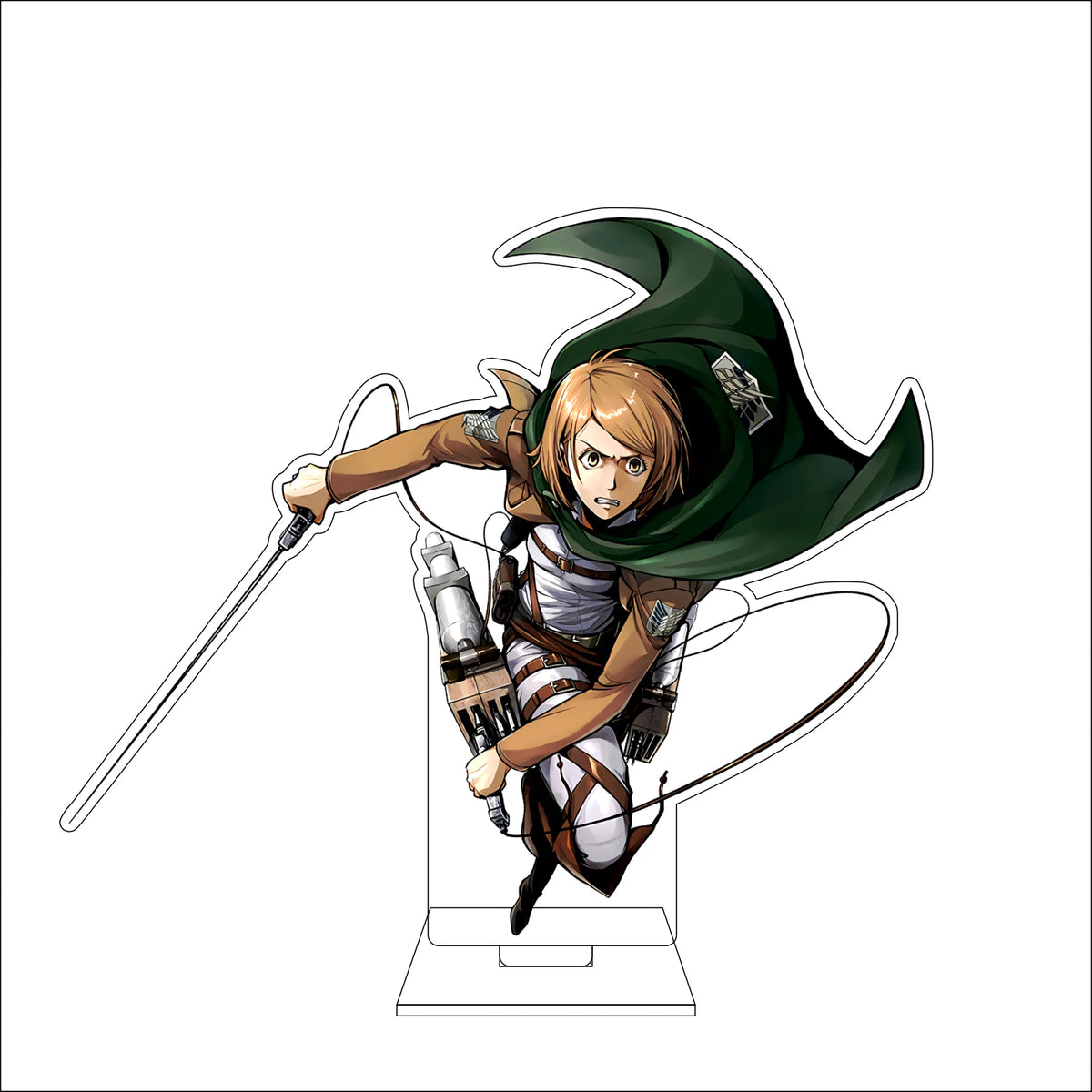 16CM Anime Attack on Titan Cosplay Acrylic Figure Stand Plate Jean Kirstein Hange Zoe Rivaille Ackerman Ornaments Gifts