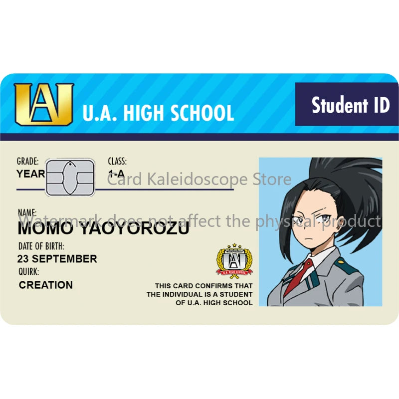 My Hero Academia Student ID Card Sticker