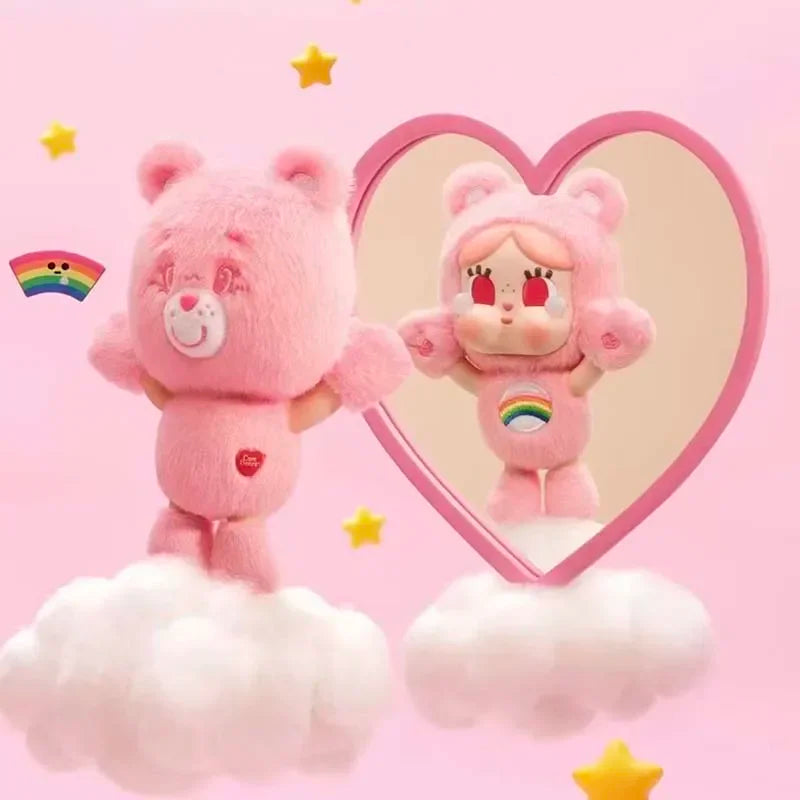 POP MART CRYBABY Care Bears Series Vinyl Plush Pendant Mystery Box Genuine Blind Box Guess Toys Bag Ornament Cute Figurines