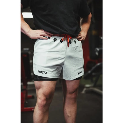 Anime Madara Uchiha Six Paths 2-in-1 Compression Shorts Summer Quick Drying Sport Shorts with Six Tomoe Print Breathable Shorts