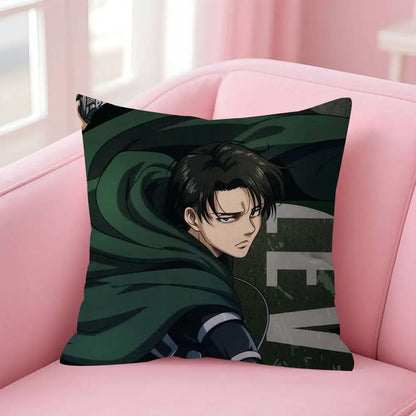 Anime Attack on Titan Levi Ackerman   Cushion Cover Car Throw Pillow Case For Sofa Car Christmas Gift