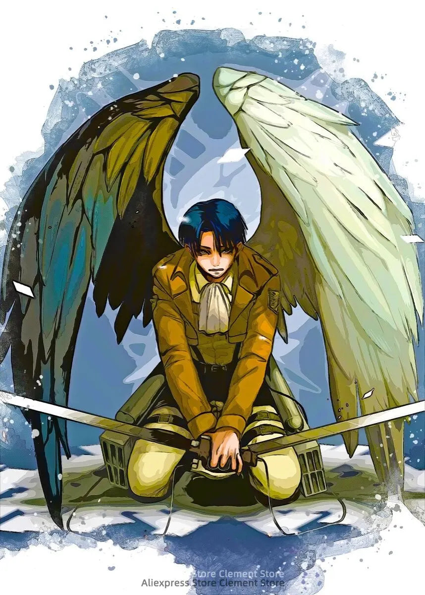 Shingeki no Kyojin Eren Yeager Attack on Titan Anime Poster  Canvas Prints  Wall Decor