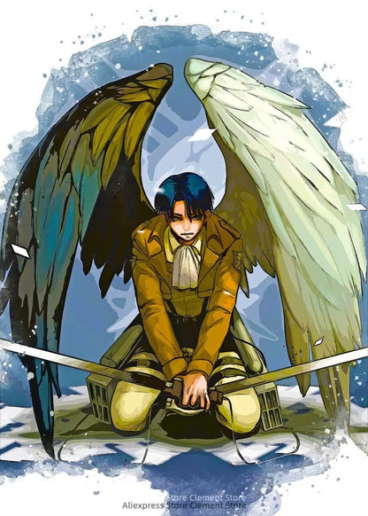 Shingeki no Kyojin Eren Yeager Attack on Titan Anime Poster  Canvas Prints  Wall Decor