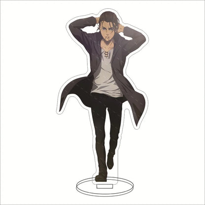 16CM Anime Acrylic Stand‌ Attack on Titan Eren Jaeger Mikasa Ackerman Armin Arlert Connie Springer Cos Figure Ornaments Gifts