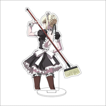 16CM Anime Fate/stay night Altria Pendragon Rin Tohsaka Illyasviel von Einzbern Cos Acrylic Figure Stand Ornaments Gifts