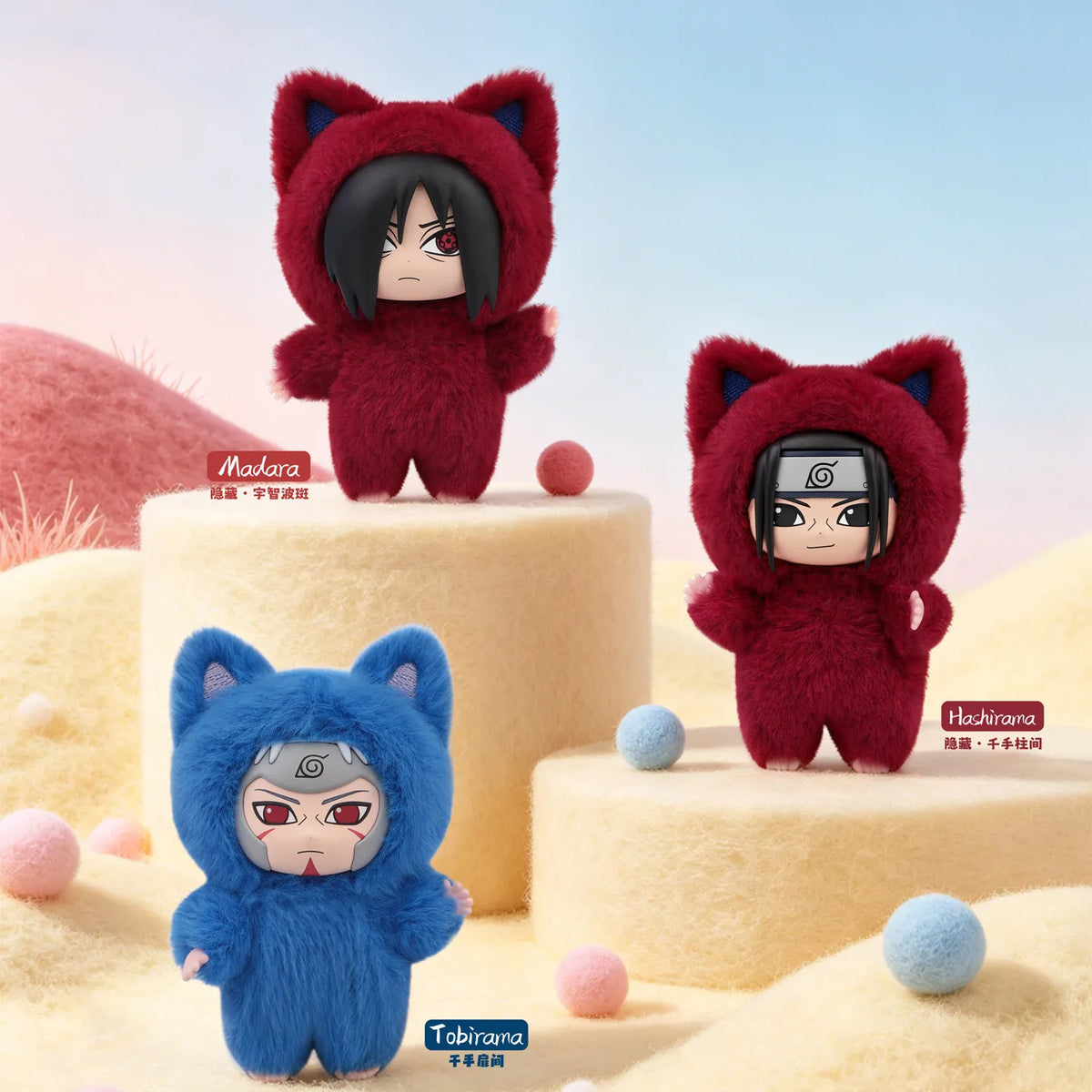 2026 New Presale Eaki Naruto Kittenland Series Blind Box Collectible Anime Figure Trendy Toys Peripheral Pendant Ornament Gifts