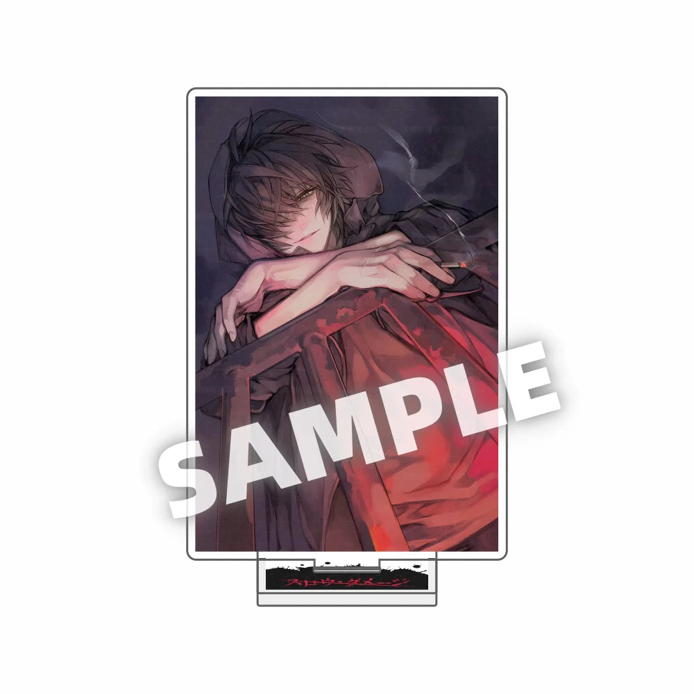 Anime Slow Damage cute 15CM acrylic keychains Model Figure figurine