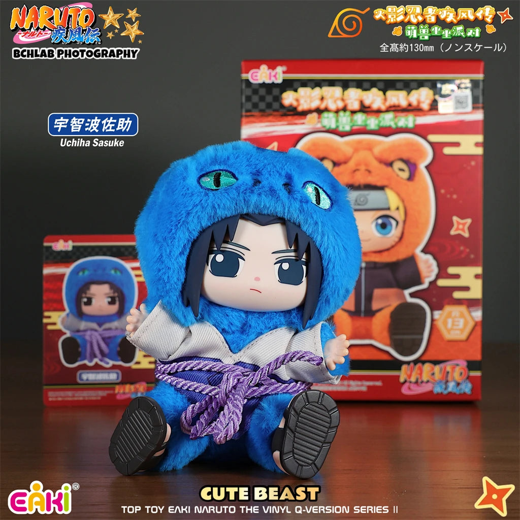 New In Stock TOPTOY EAKI Naruto Sit-in Party Konohagakure San'in Jiraiya Orochimaru Tsunade Cute Plush Blind Box Holiday Present