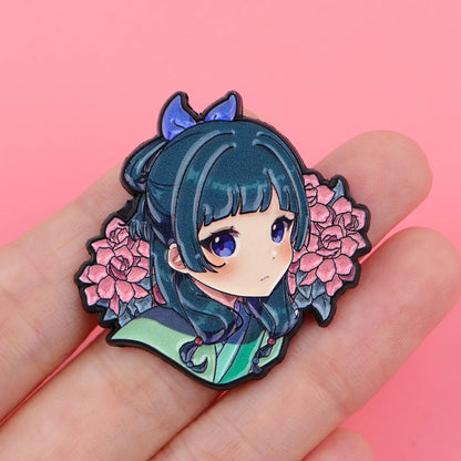 Anime Characters Kawaii Cat Enamel Pin