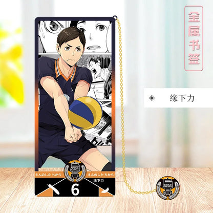 Haikyu!! Volleyball Metal Bookmark