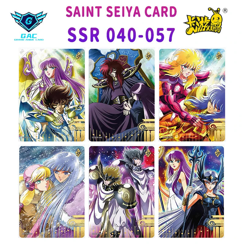 Kayou Saint Seiya Card Full Series Rare BP MR QR UR PR AR SSR SR R UTR Card Anime Collection Card Game Children's Toy Gift
