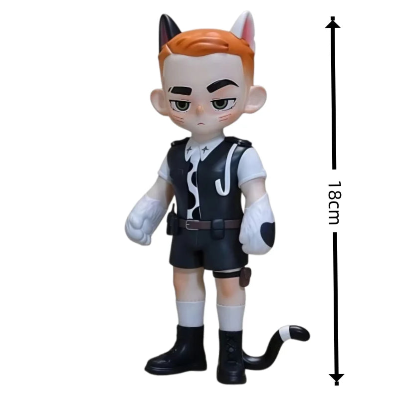 Toos Deer Head Boy Figure Muscle Guy Handsome Boy with Tattoo Warrior Doll Running Park Collection Ornament Accompany Gift