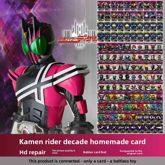Hot Kamen Rider Card Set for Belt Sync White Emperor Magenta Decade Custom Cards Kaito Diend DIY Kit with CSM Grade Anime Gift