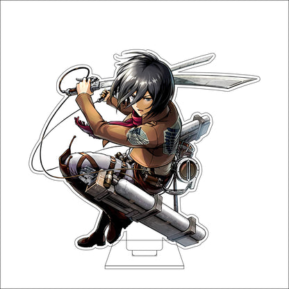 16CM Anime Attack on Titan Cosplay Acrylic Figure Stand Plate Ymir Sasha Braus Conny Springe Ornaments Gifts