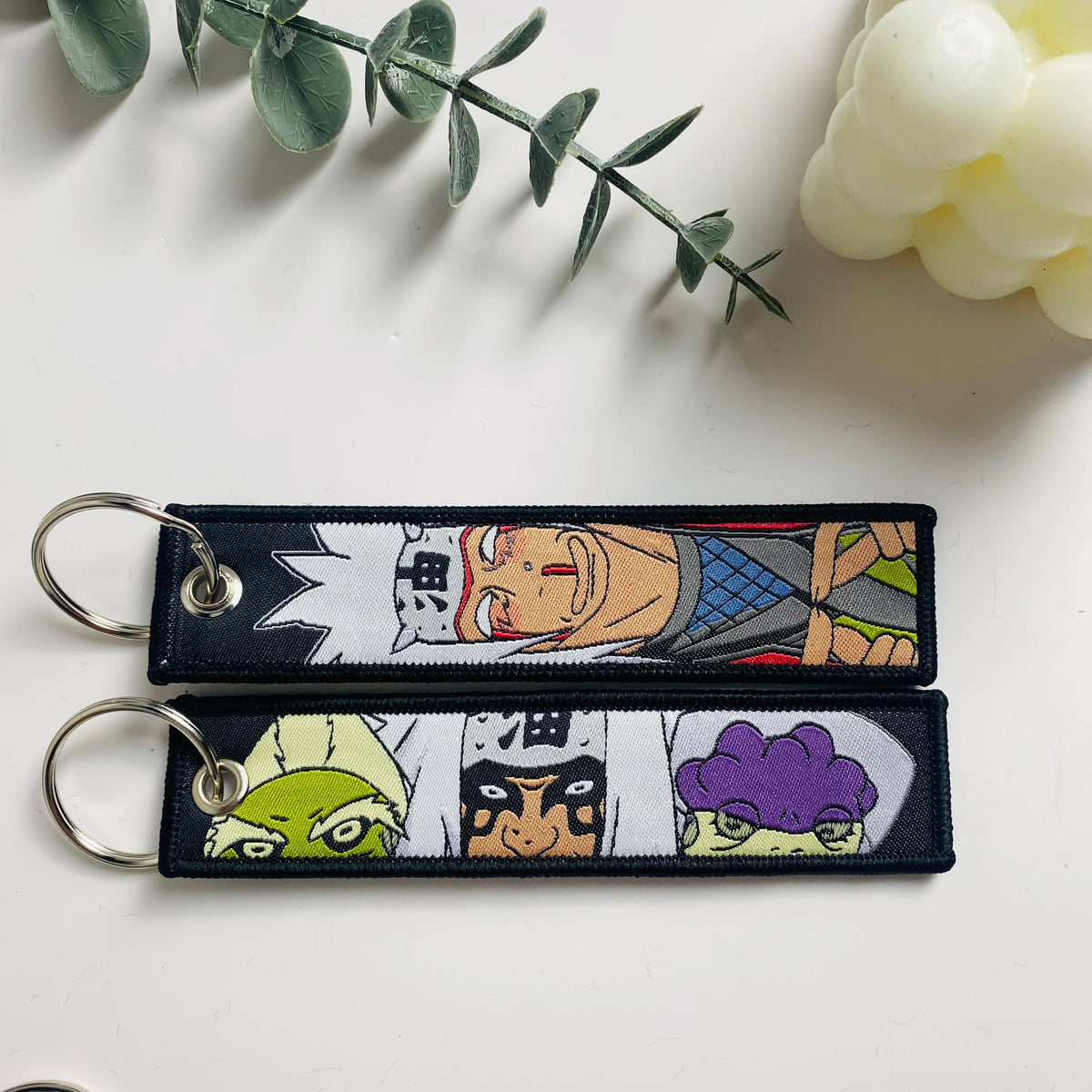 Anime Character Embroidered Keychain