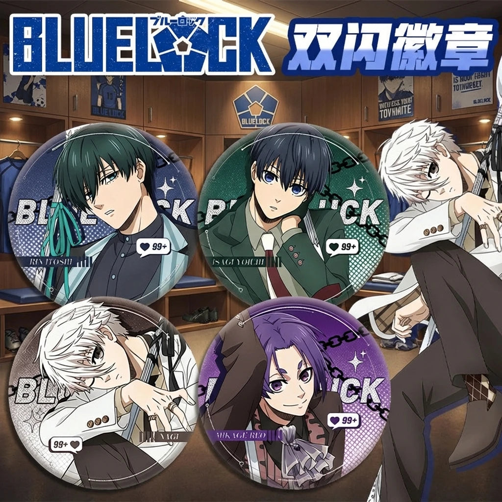 Blue Lock Double Flash Badge