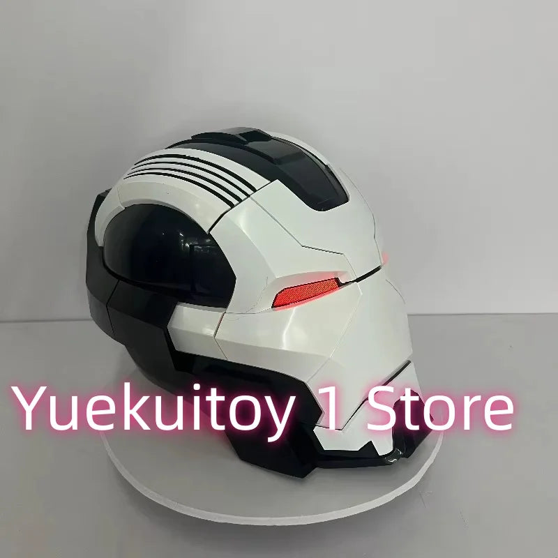 Wearable Iron Man Mk5 Helmet Toy with Arm Cannon Role Play Gift for Fans Transformers Bumblebee & Green Goblin Designs