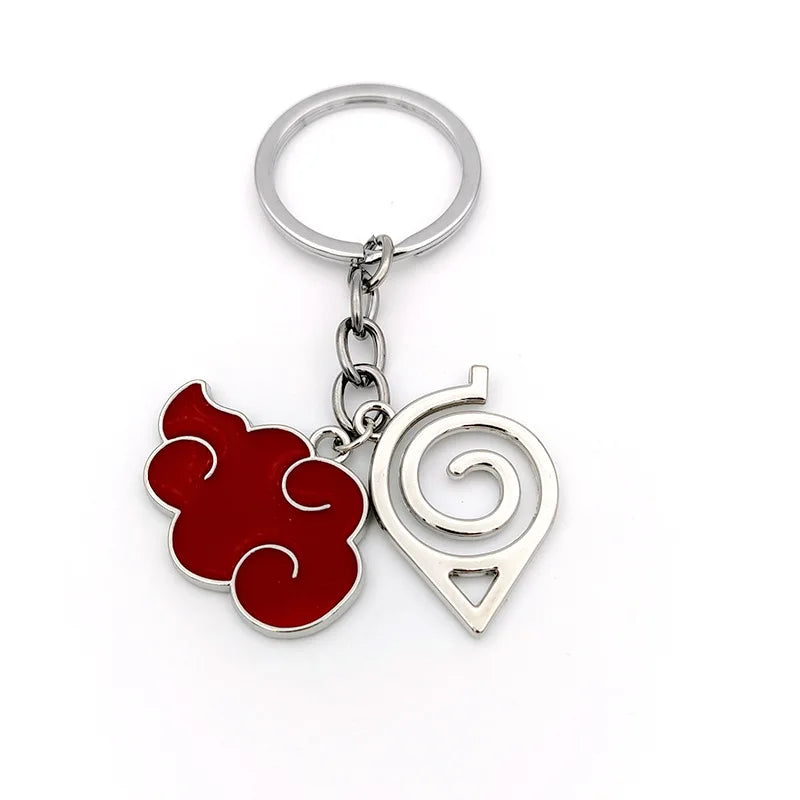 New Pendant Keychains Uzumaki Naruto Anime Figures Accessories Akatsuki Itachi Manga Men Key Chain Fans Gift Kids Toys Keyrings