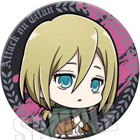 Attack on Titan Q Version Anime Badge Annie Leonhardt Reiner Braun Historia Reiss Character Pin Button 12 Styles Collection