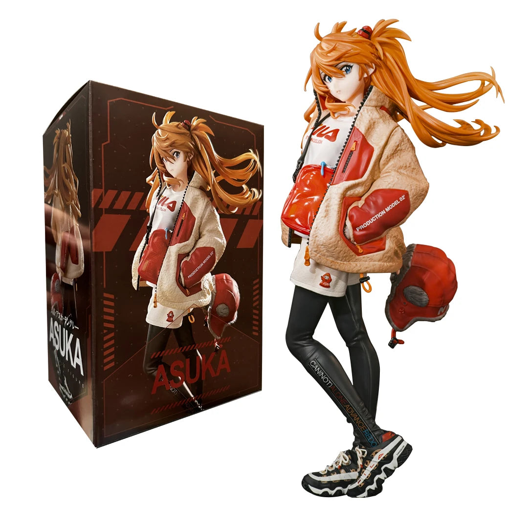 23CM EVA Anime Figure Asuka Langley Soryu Tide Brand Costume