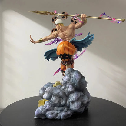One Piece Jt Enel 28cm Figure Thunder God GK PVC Full Spray Paint Exquisite Statue Anime Model Toy Desktop Deco Collectible Gift