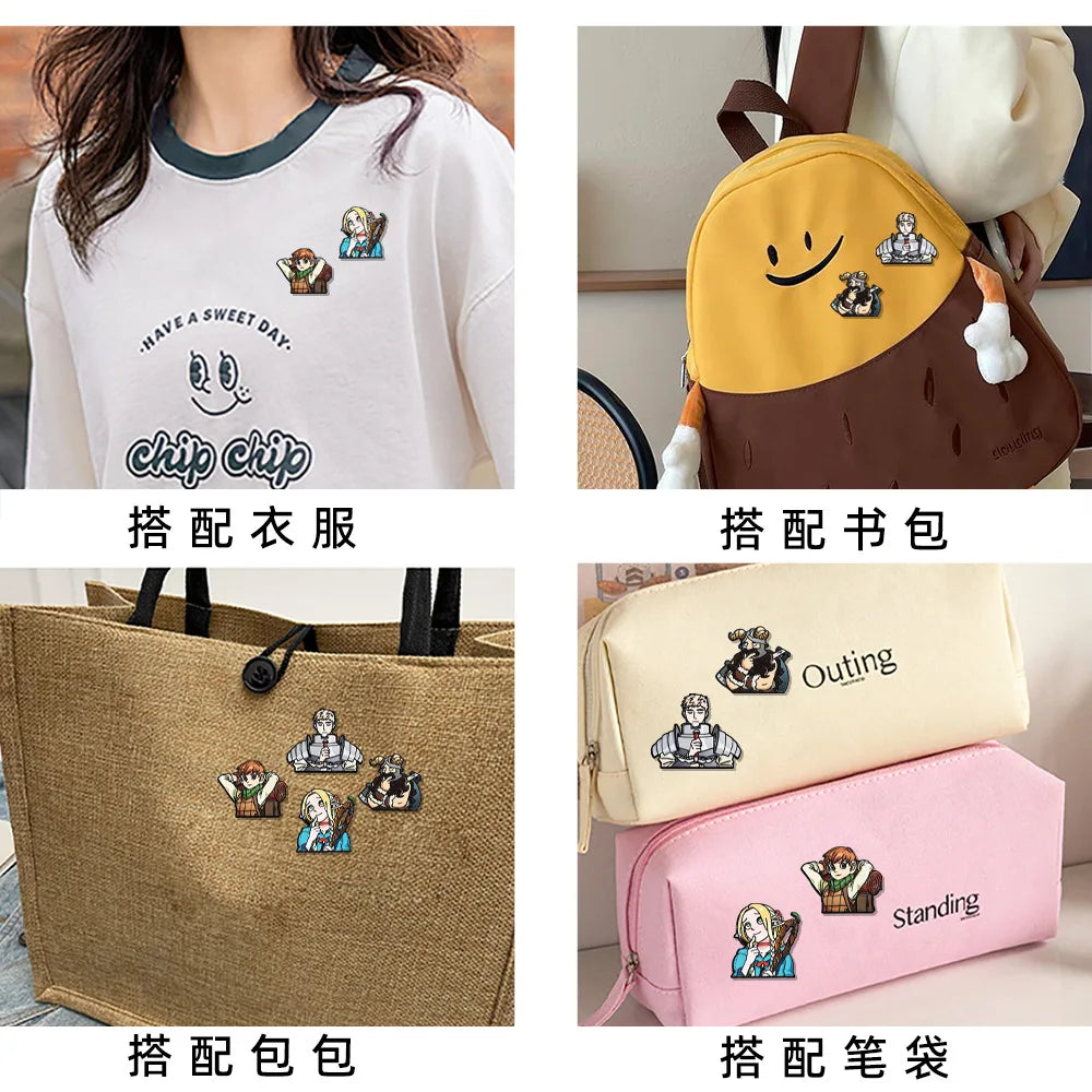 Delicious in Dungeon Character Enamel Pins