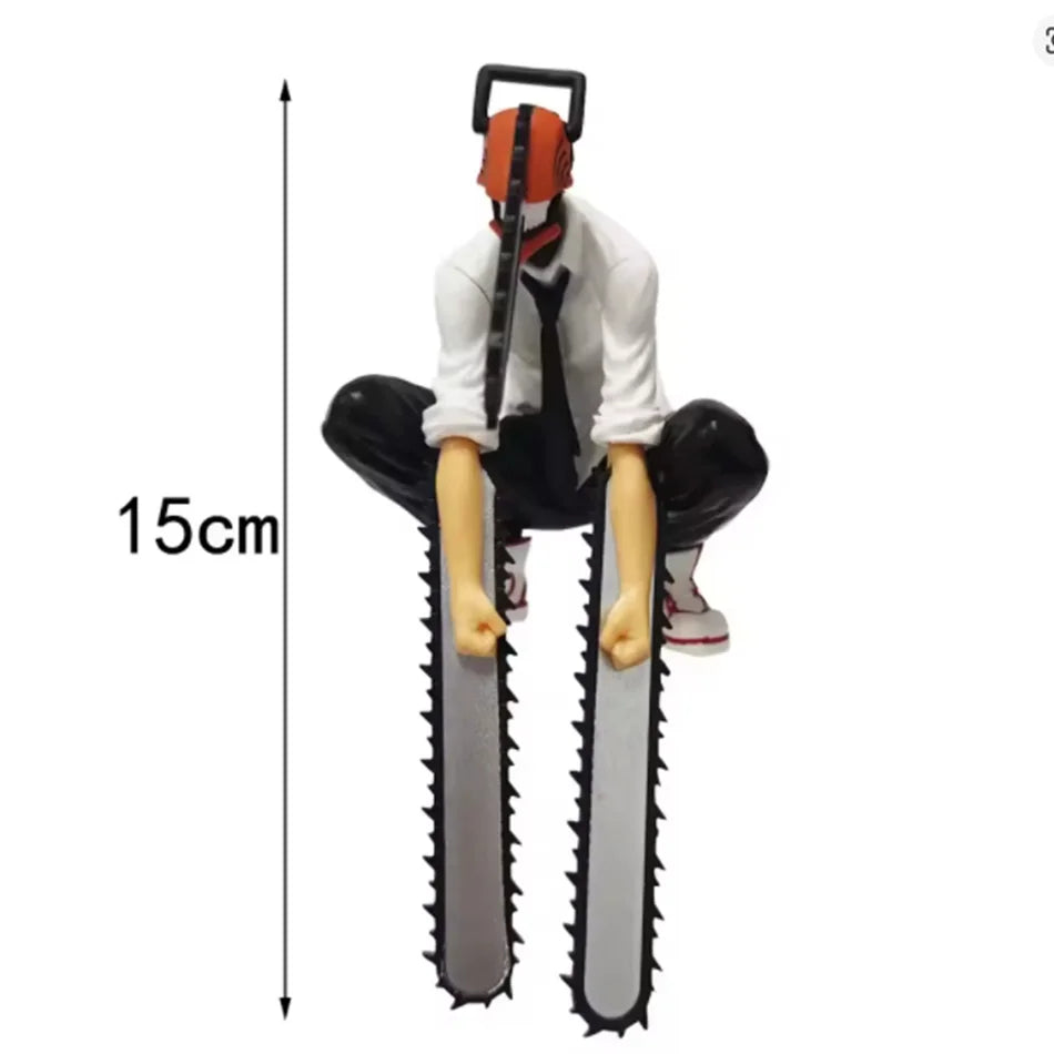19cm Chainsaw Man Denji Anime Figure Denji/Power Action Figure 1560 Chainsaw Man Denji Figurine Adult Collectible Model Doll Toy