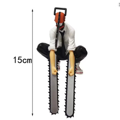 19cm Chainsaw Man Denji Anime Figure Denji/Power Action Figure 1560 Chainsaw Man Denji Figurine Adult Collectible Model Doll Toy