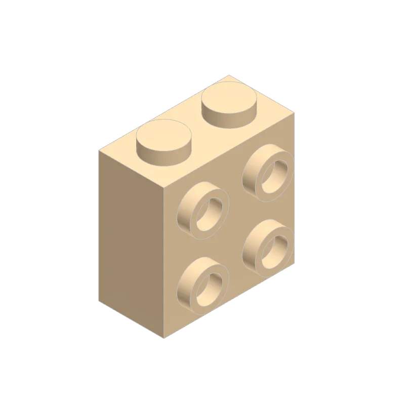 10PCS 22885 1x2x1 2/3 with Studs on 1 Side Block Moc Compatible with Brick DIY Children's Toy Assembly
