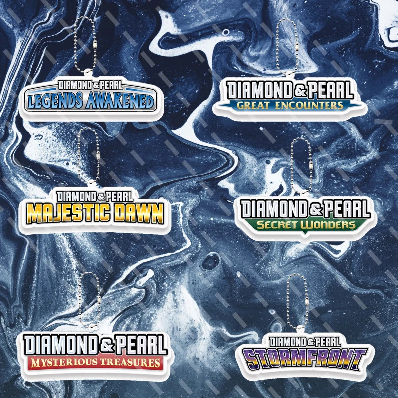 6pcs Anime Cartoon Pocket Monsters Small Card Logo Acrylic Keychain Fashion Peripheral Accessory Pendant Charm Keyring Gifts Toy