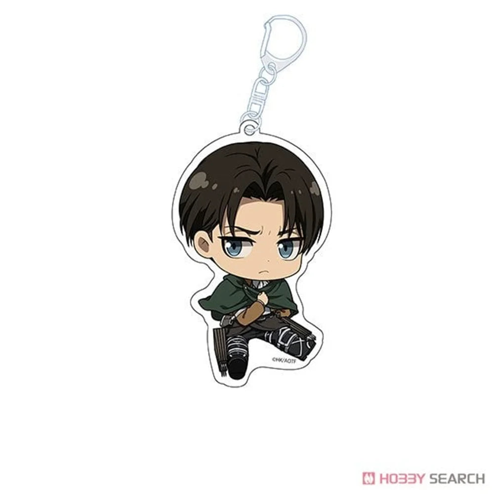 Anime Figure Attack on Titan Acrylic Keychain Model Cosplay Plate Holder Topper Birthday Fans Christmas Desk Decor Plate Gift