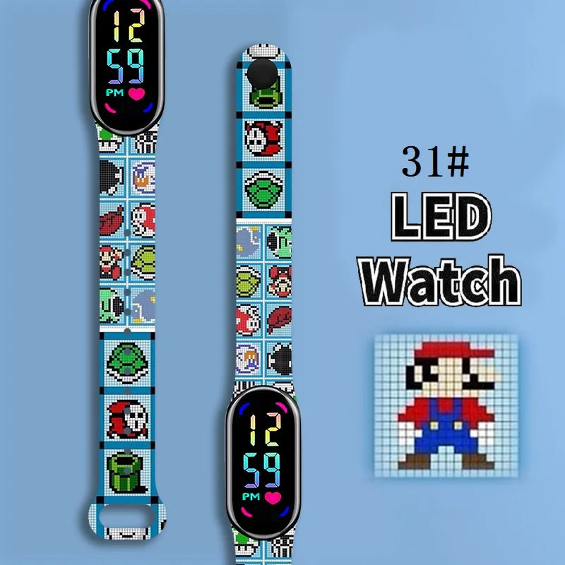 Kids LED Watch Touch Control Digital Silicone Strap