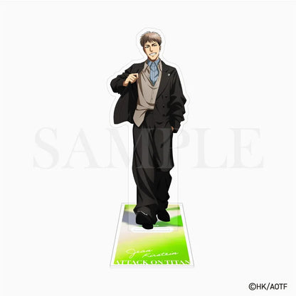 Attack On Titan Eren Mikasa Levi Acrylic Figure Display Cartoon Stand Model Plate Anime Desk Ornament Keychain Accessories